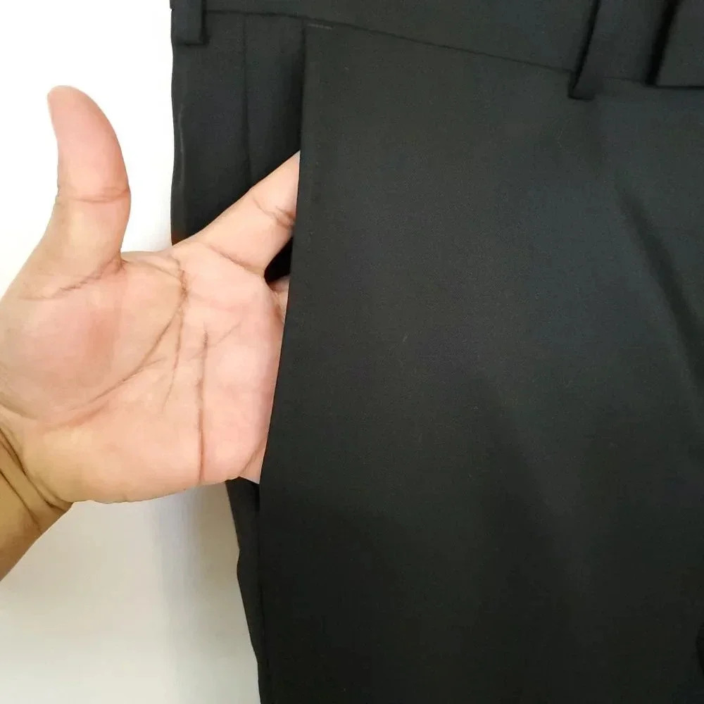 Boss Hugo Boss Wool Dress Pants Men's 32US (Euro Size 48) Black Trousers Pockets - Picture 8 of 11